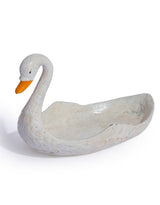 Cast Iron White Swan Coin Dish - STM107