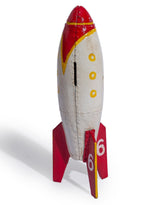 Cast Iron Rocket Ship Coin Bank - STM109