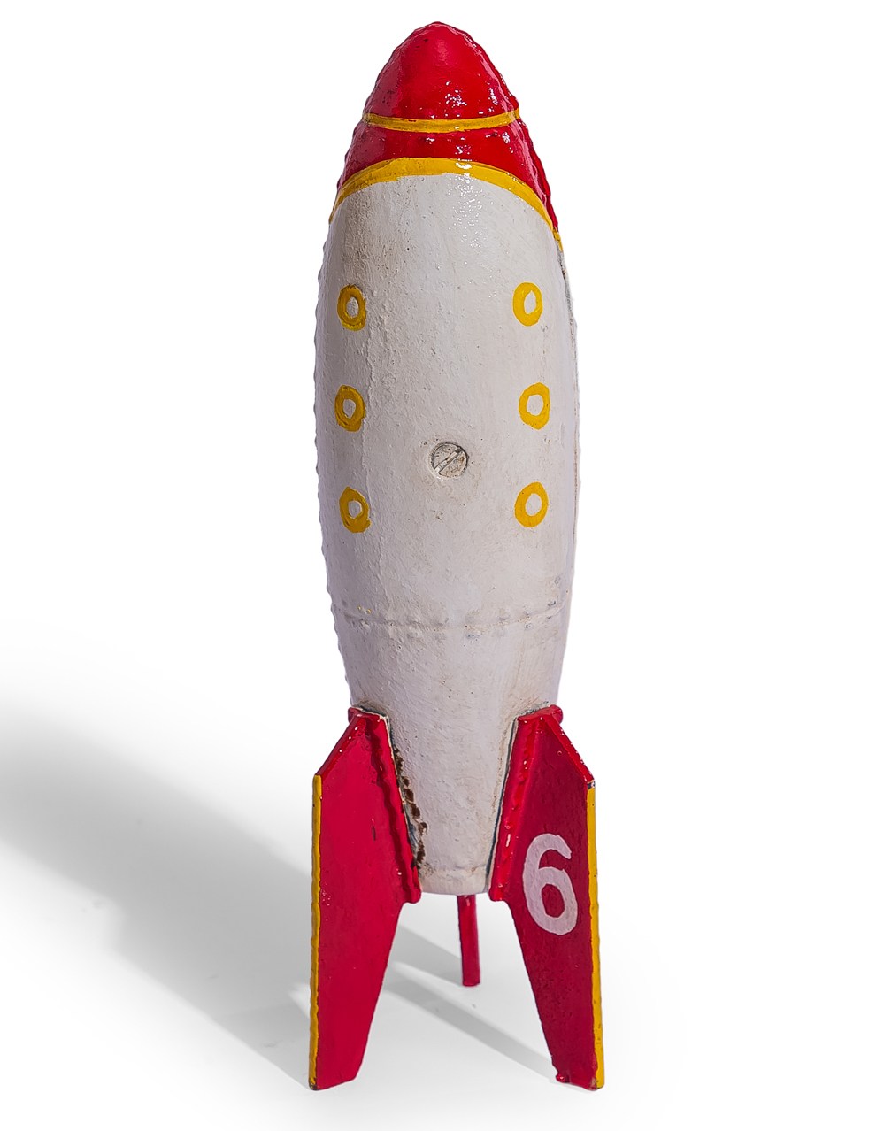 Cast Iron Rocket Ship Coin Bank - STM109