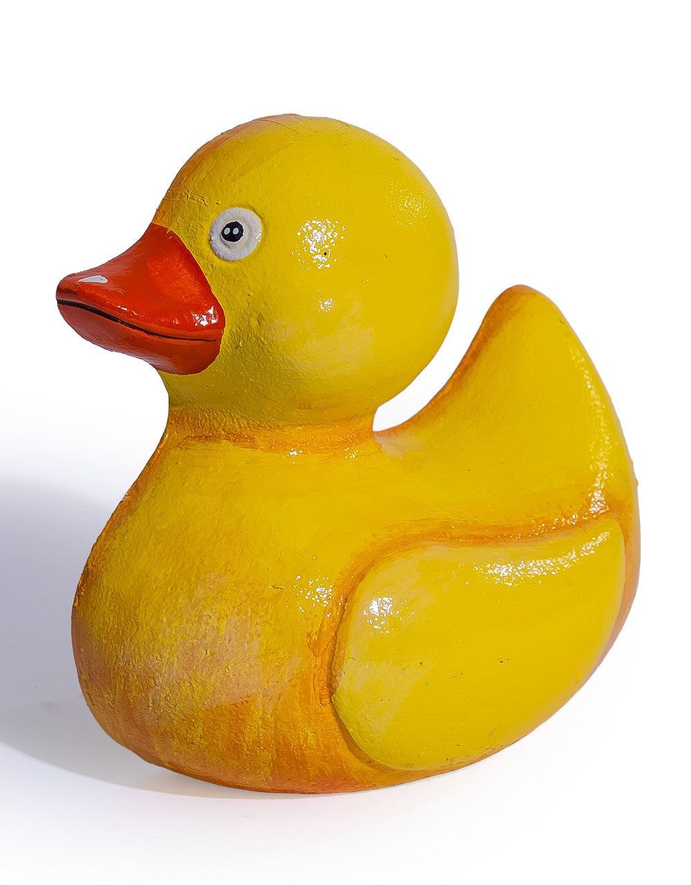Large Cast Iron Yellow Duck Door Stop - STM113