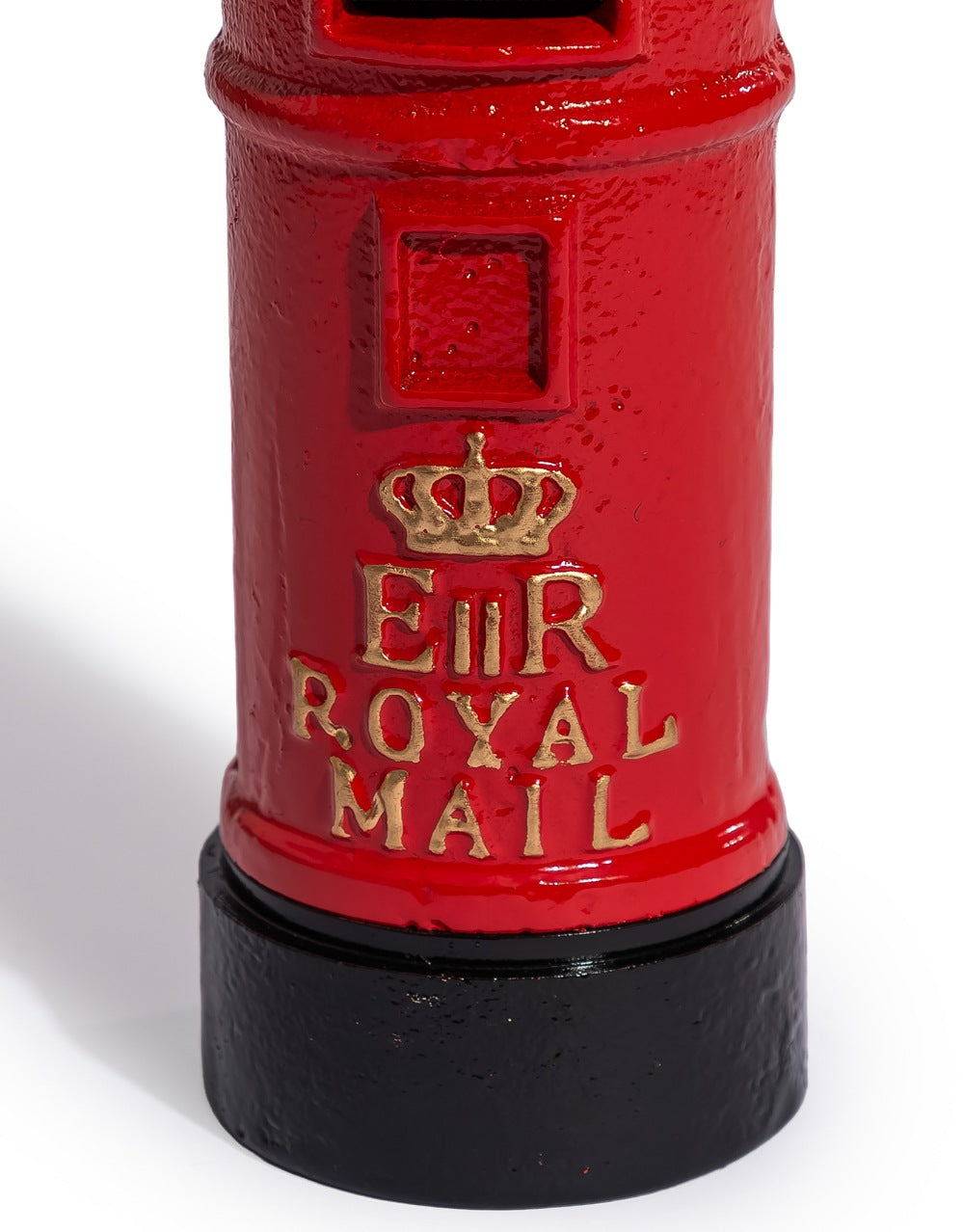 Cast Iron Red Post Box Coin Bank - STM124