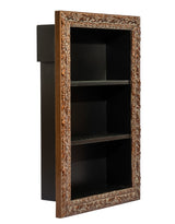Large Antiqued Ornate Wooden Wall Shelf Unit - JCS39