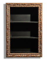 Large Antiqued Ornate Wooden Wall Shelf Unit - JCS39