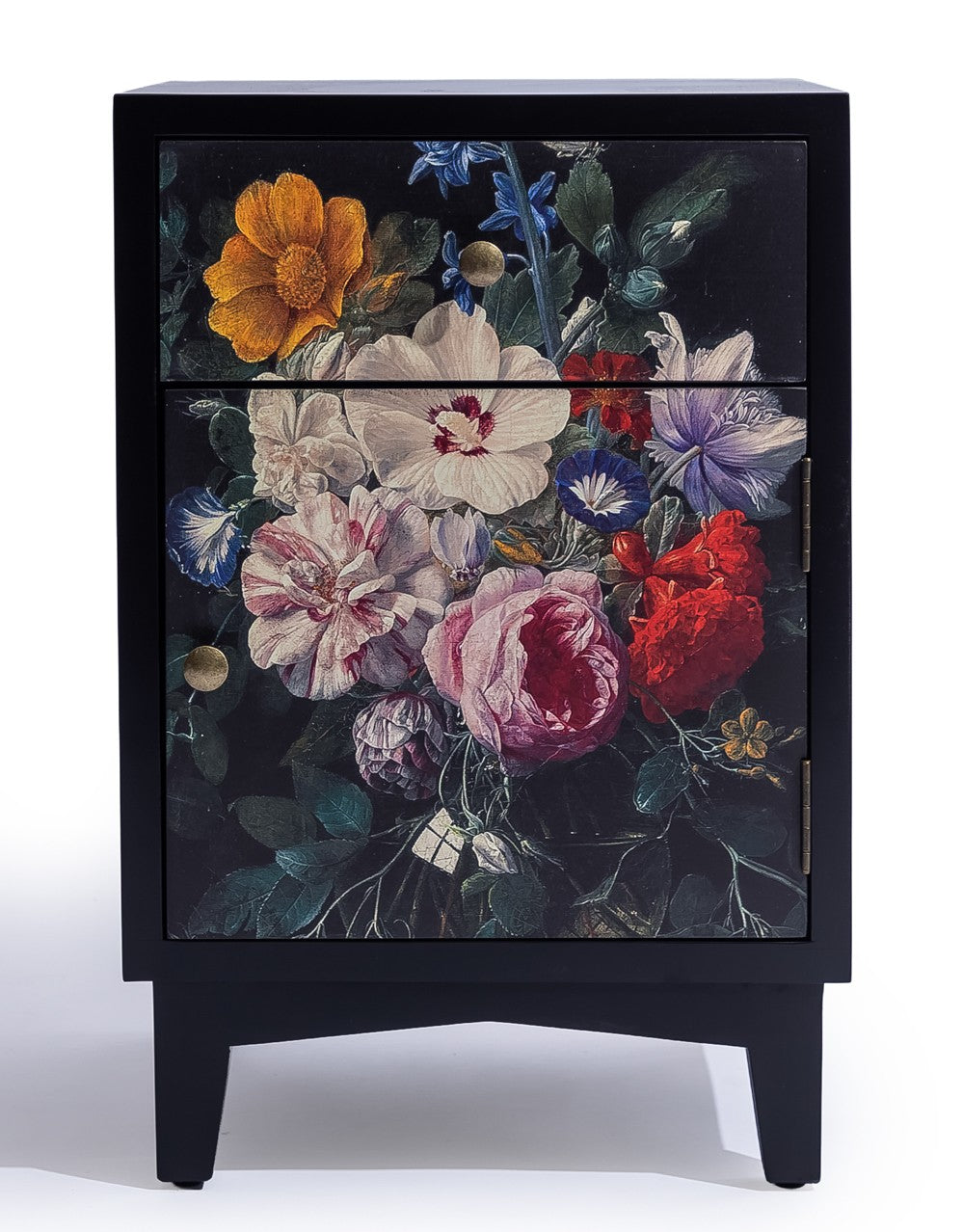Boho Floral Bedside Table (RH Open) - JCS40
