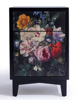Boho Floral Bedside Table (RH Open) - JCS40
