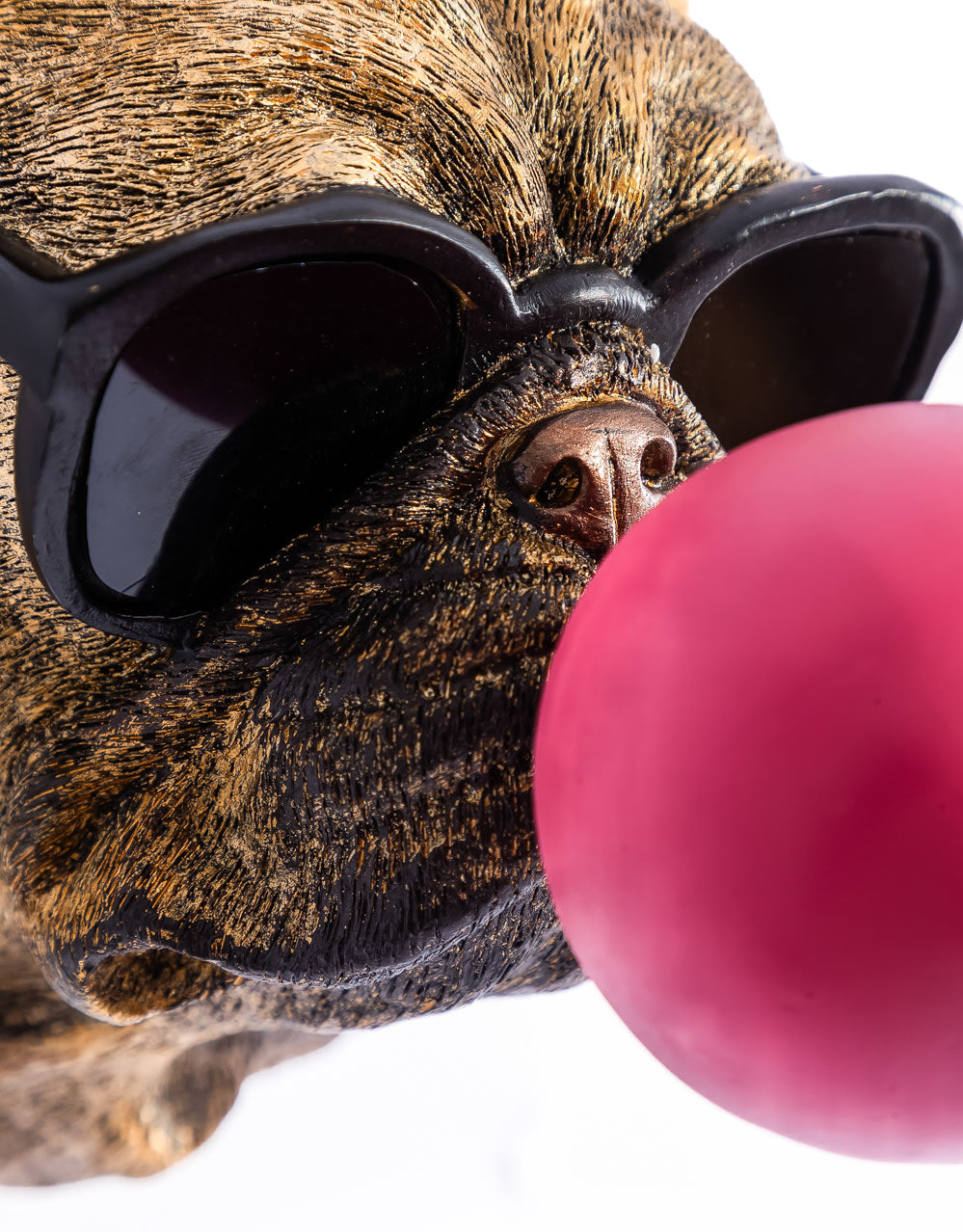 Gold Pug Dog Bubblegum Wall Head - DVM79