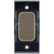 Selectric GRID360 Antique Brass Blank Module with Black Insert