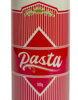 Large Ceramic Red/White Pasta Cylinder Storage Jar / Vase - CRT166