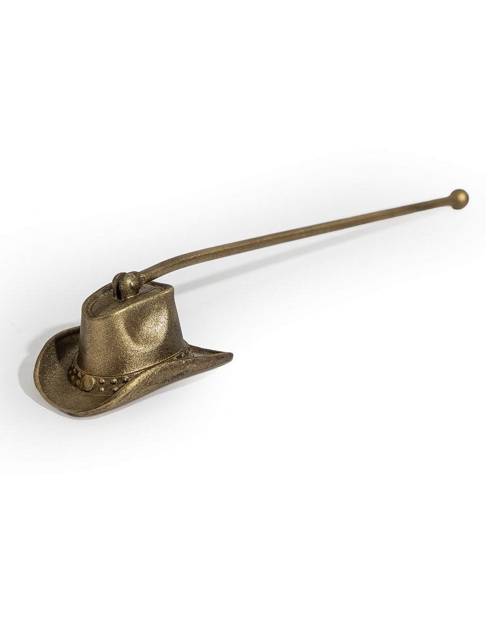 Antique Gold Cowboy Hat Candle Snuffer - ET388