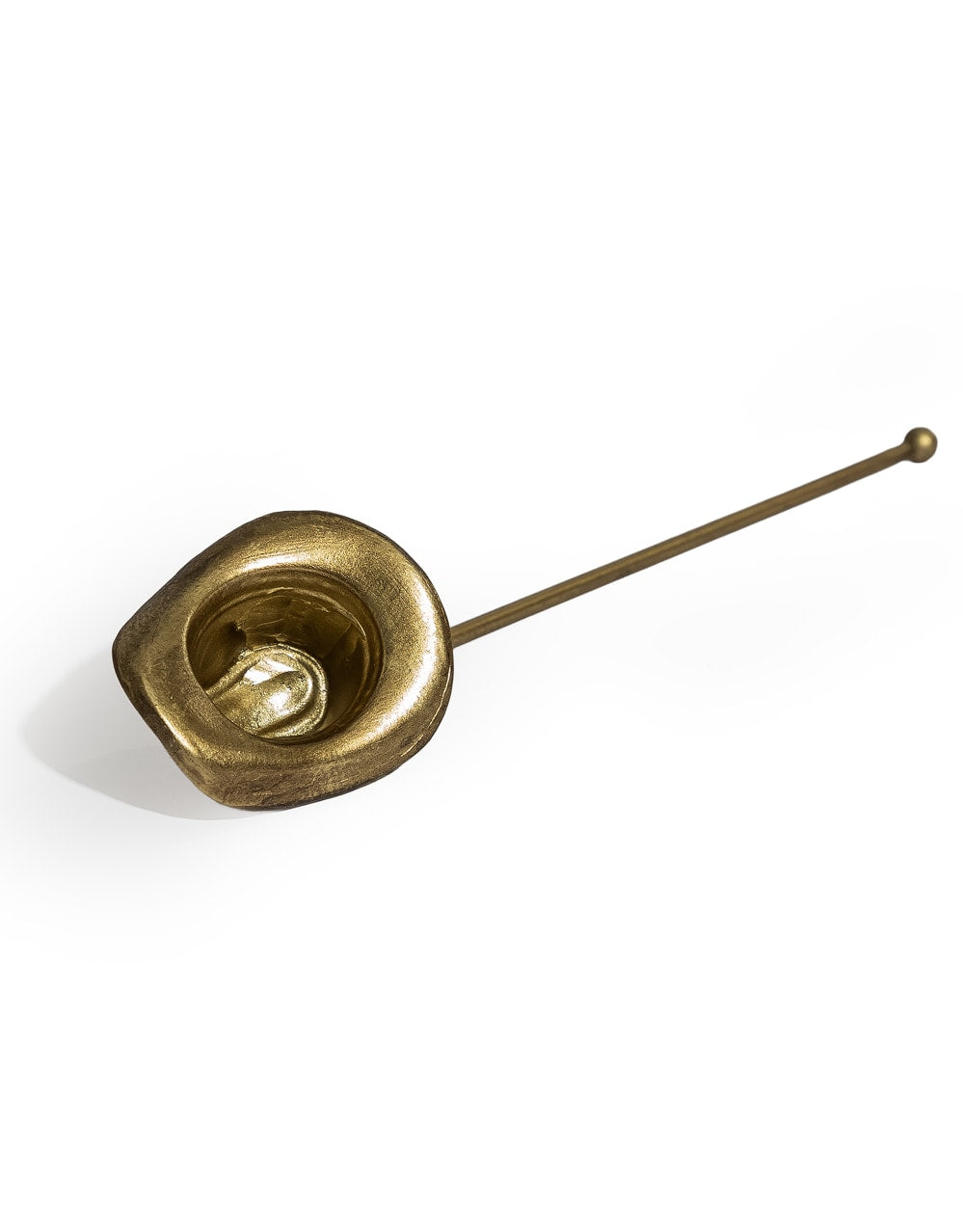 Antique Gold Cowboy Hat Candle Snuffer - ET388