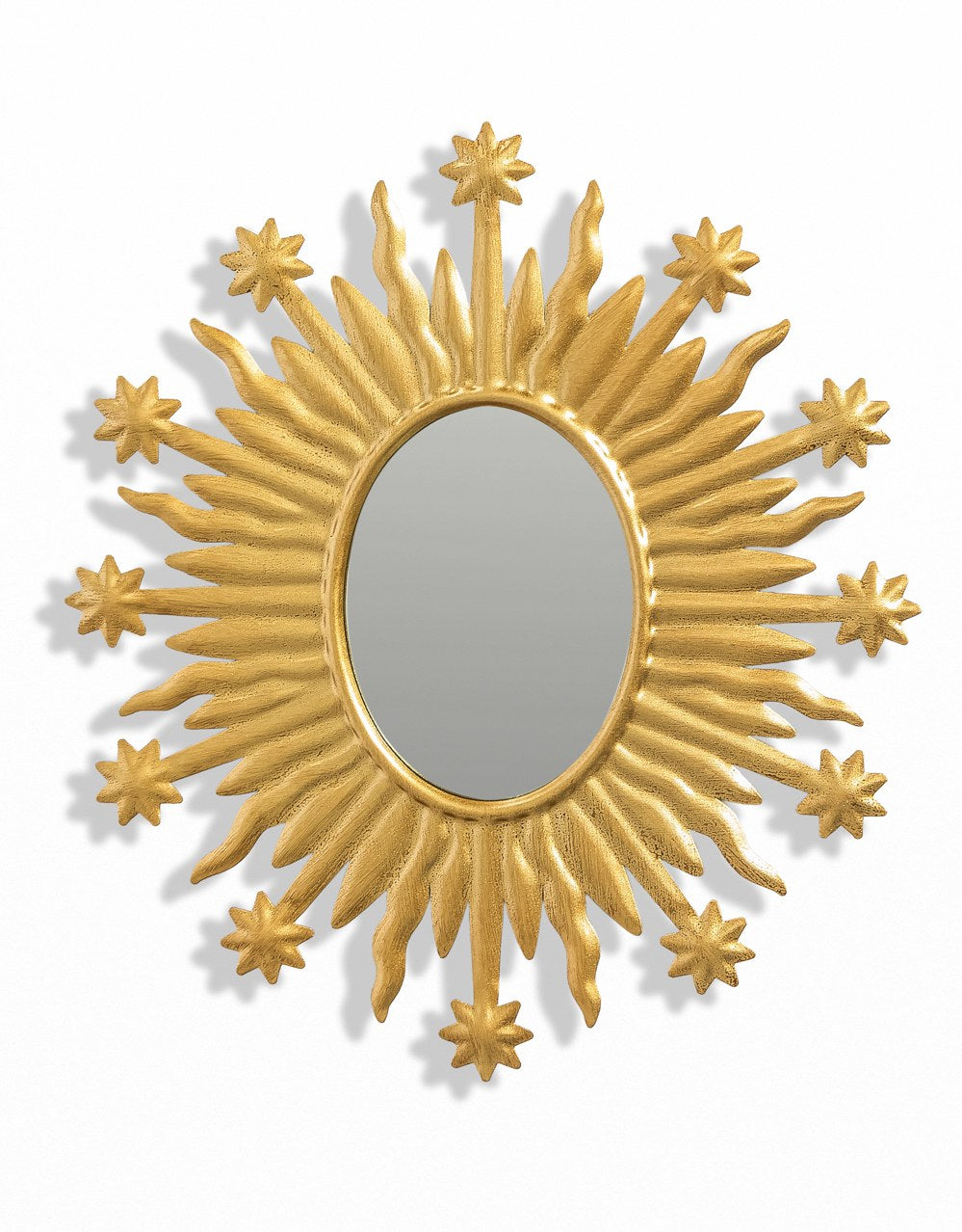 Gold Ex-Voto "Celeste" Sun Wall Mirror - ET390