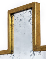 Gold Antiqued "Cross" Wall Mirror - ET391