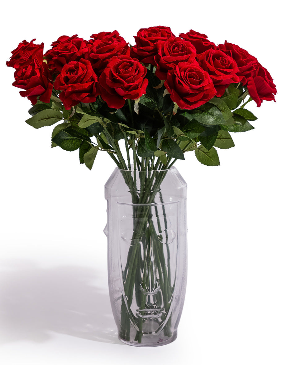 Single Red Rose Stem - AF143