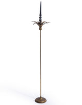 Antique Gold Large Floor Standing Palm Tree Candle Holder - HKL104