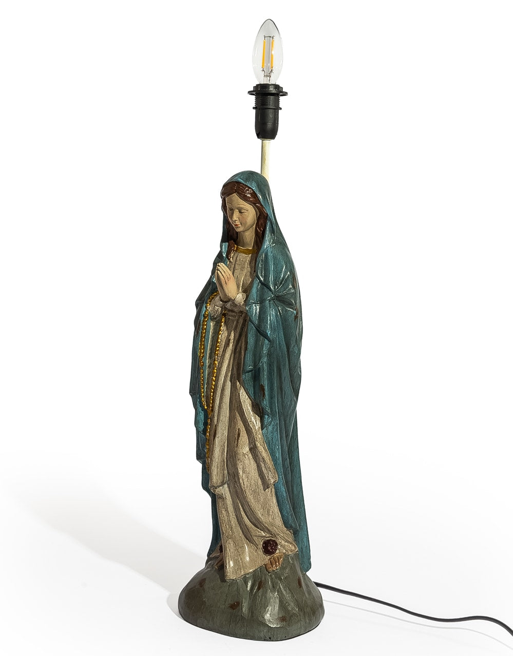 Antiqued Praying Maria Table Lamp - BASE ONLY - CRT169