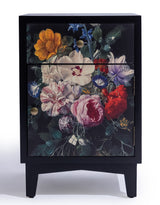 A Pair of Boho Floral Bedside Tables - JCS44