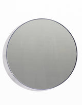 Round 60cm Navy Blue Framed Wall Mirror - M436
