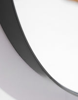 Round 60cm Navy Blue Framed Wall Mirror - M436