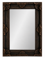 Antique Black Rectangular Classic Mirror - M246