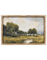 Set of 2 Country Landscape Framed Prints w/ Glass - SLP10