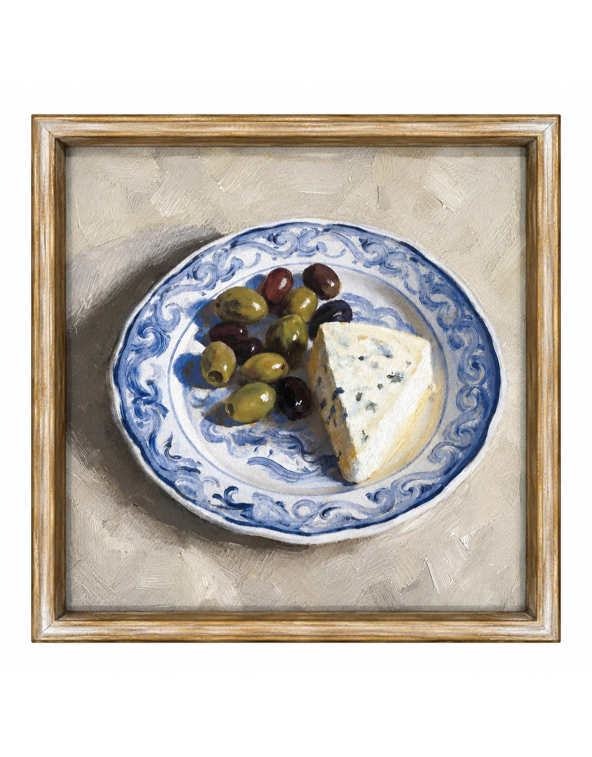 Farmhouse "Cheese Plate" Still Life Framed Print w/ Glass - SLP15