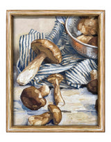 Farmhouse "Mushroom Scatter" Still Life Framed Print w/ Glass - SLP17