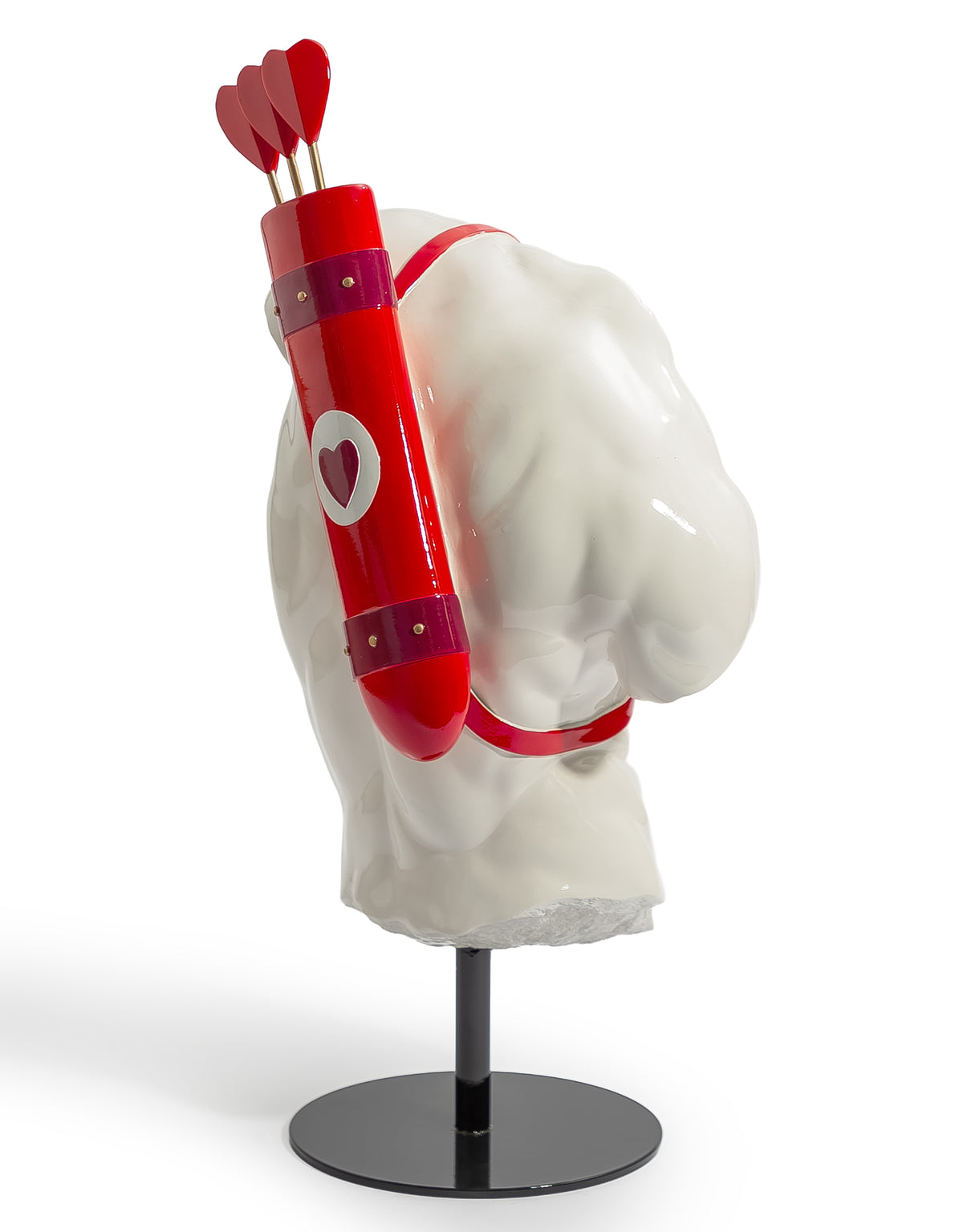 Cupid Torso Bust on Black Base - CRT171