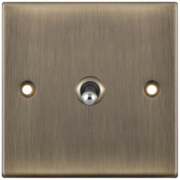 Selectric 5M Antique Brass 1 Gang 10A 2 Way Toggle Switch