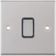 Selectric 7M-Pro Satin Chrome 1 Gang 20A DP Switch with Grey Insert
