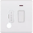 Selectric 5M-Plus Matt White 13A DP Switched Fused Connection Unit with Flex Outlet, Neon, and White Insert