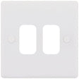 Selectric Smooth GRID360 2 Gang Faceplate