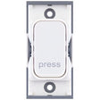 Selectric GRID360 White 10A Retractive Switch Module Marked ‘press’ with White Insert
