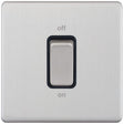 Selectric 5M-Plus Satin Chrome 1 Gang 45A DP Switch with Black Insert