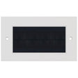 Selectric Square 2 Gang Brush Plate with Black Brush