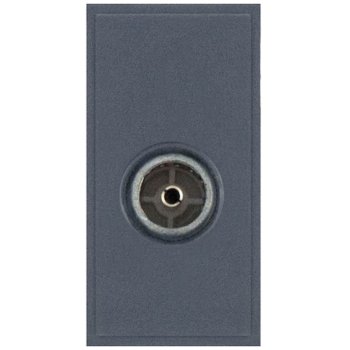 Selectric Grey Non-Isolated (Female) Coaxial/Aerial Socket Module with Faraday Cage
