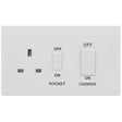 Selectric Smooth 45A DP Switch and 13A Switched Socket