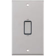 Selectric 7M-Pro Satin Chrome 2 Gang 45A DP Switch with Grey Insert