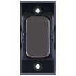 Selectric GRID360 Black Nickel 10A Retractive Switch Module with Black Insert