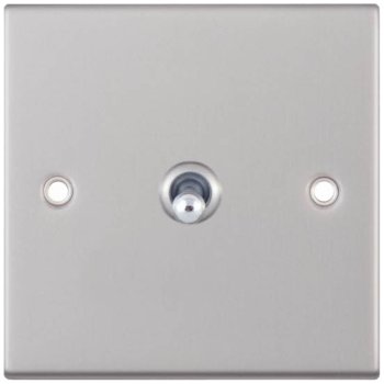 Selectric 5M Satin Chrome 1 Gang 10A Intermediate Toggle Switch
