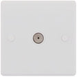 Selectric Smooth 1 Gang TV Socket