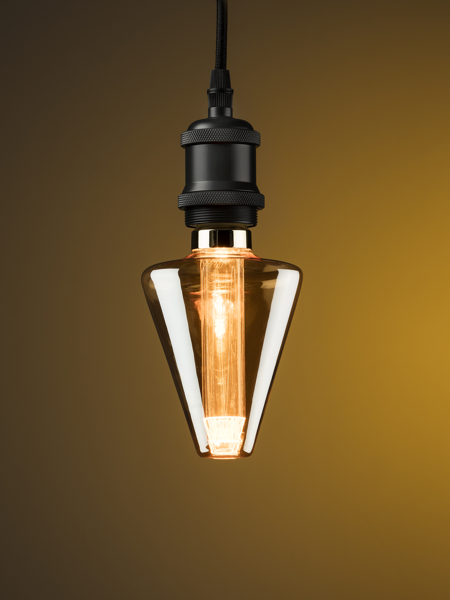 Knightsbridge LU3ACO LUNA 230V 3W ES LED Cone Retro Lamp 1800K