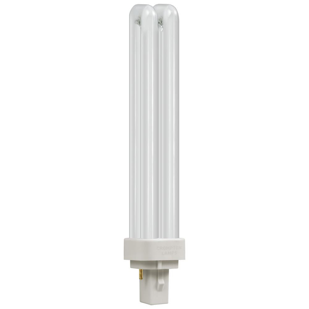 Crompton CLD26SWW - CFL Double Turn D Type  26W  3000K  G24d-3 2-Pin