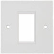 Selectric Square 1 Gang Euro Plate with Single Aperture