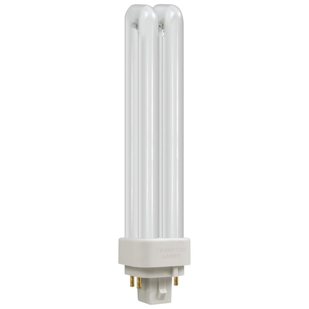 Crompton CLDE18SWW - CFL Double Turn DE Type  Dimmable  18W  3000K  G24q-2 4-Pin