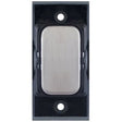 Selectric GRID360 Satin Chrome Blank Module with Black Insert
