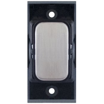 Selectric GRID360 Satin Chrome Blank Module with Black Insert