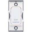 Selectric GRID360 White 20A DP Switch Module Marked ‘dish washer’ with White Insert