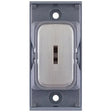 Selectric GRID360 Satin Chrome 10A DP Keyswitch Module with Grey Insert