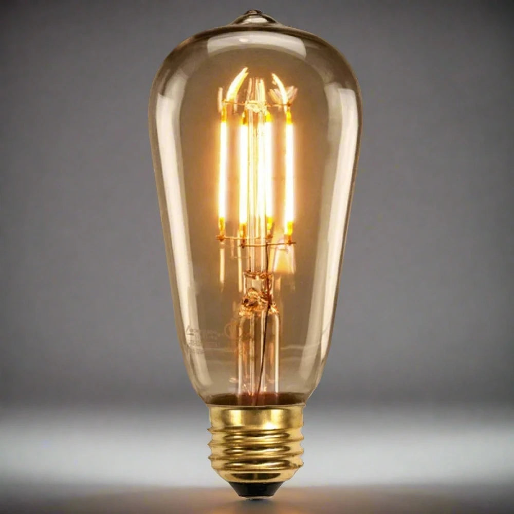Casell NAVL8ES-82DG-CA - Filament LED ST64 Gold 240v 8w E27 822 Dim