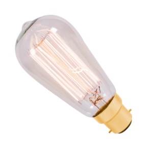 Bell Lighting 01480 250v 60w B22d/BC Squirrel Cage Filament Bulb - Long Life